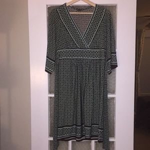 Brown & Turquoise Dress by City Triangles